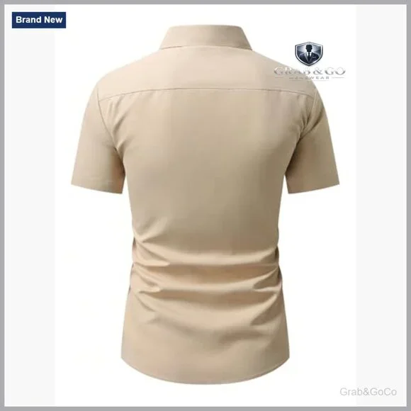 Men's Vintage Western Shirt Short Sleeve Button Down Graphic Print - Picture 3 of 5